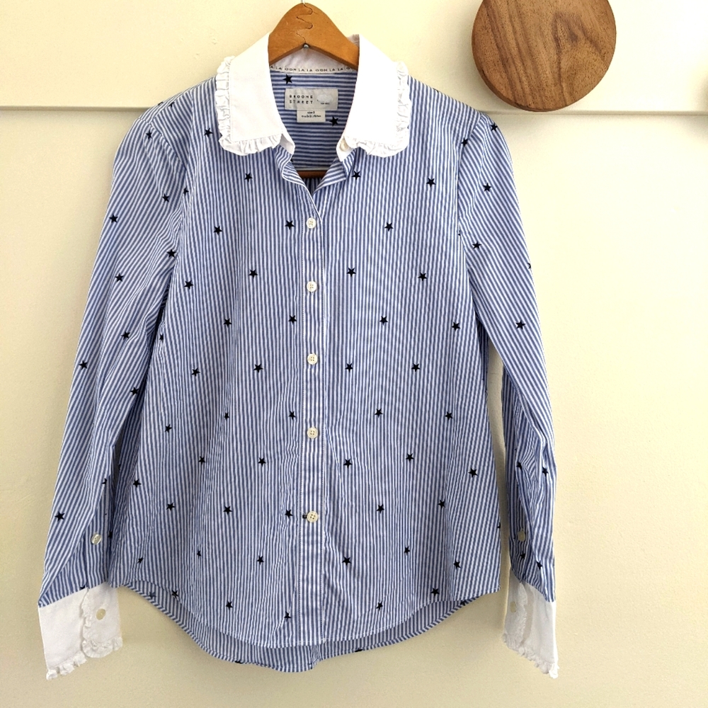 Broome Street Kate Spade Button up Shirt sz S